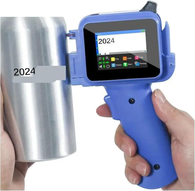 Alt view image 3 of 7 - Mini Inkjet Printer, 12.7mm Mini Handheld Inkjet Printer with Quick-Drying Ink for Text QR Code Barcode Batch Number Logo Date Label Portable Coding Machine,for Text Barcode Batch Number