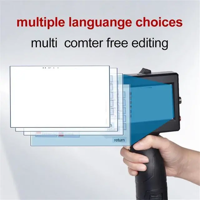 Alt view image 4 of 5 - Mini Inkjet Printer, 12.7mm Portable Handheld Inkjet Printer, Smart Touch Printer, QR Code Digital Identification Expiration Date Label,for Text Barcode Batch Number