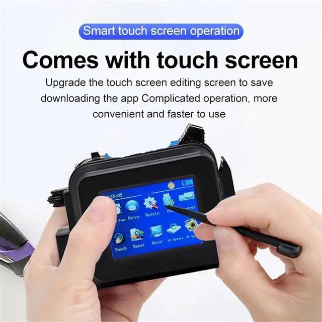 Alt view image 5 of 6 - Handheld Printer, Mini Inkjet Printer Portable Intelligent Production Date QR Code Reader,for Small Industrial