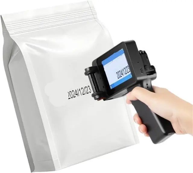 Alt view image 2 of 5 - Handheld Printer, Portable Handheld Inkjet Printer with Ink Cartridge QR Code Printer Expiration Date Marking Date Coding,for Small Industrial