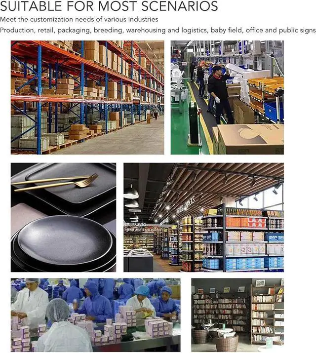 Alt view image 3 of 7 - Garosa Mini Inkjet Printer Handheld with HD LED 4.3in Touch Screen Simple UI Interface Smart 4 Core CPU Portable Printer for QR Code Barcode Handwriting USB Input System Ergonomic (US Plug 100V-240V)