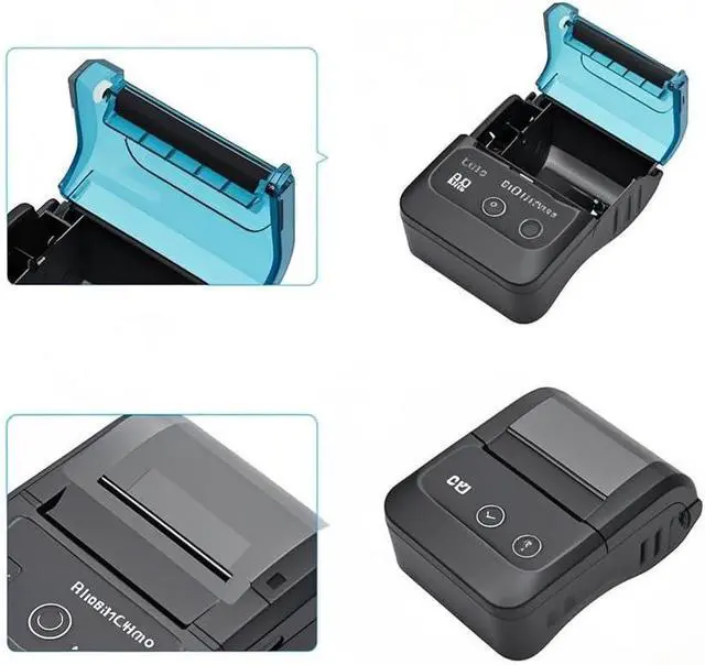 Alt view image 6 of 7 - Portable 58mm Receipt Thermal Printer 2 inches Mobile Pocket Printers with 11 Thermal Paper Roll USB&Wirel Connection Compatible with Windows/Android/iOS for Office Market