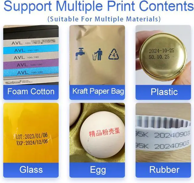 Alt view image 5 of 7 - T10 Upgrade Handheld Inkjet Printer for Printing Text QR Code, B ode, Date, Time, Batch Number on Metal Wood, Glass Cloth, Paper Boxes, and Plastic (Handheld Inkjet Printer)