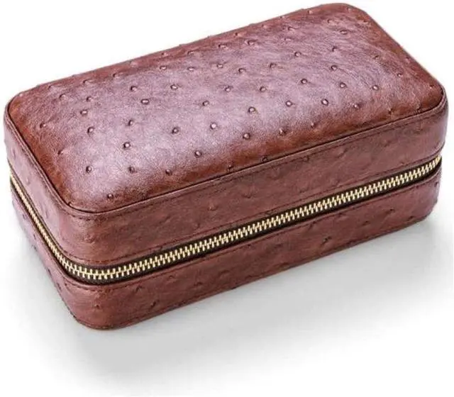 Alt view image 2 of 5 - Cigar Box, Cigar Humidor Travel Portable 6 Sticks Sealed Lining Cedar Wood Decorative Box