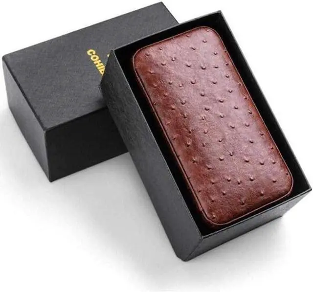 Alt view image 5 of 5 - Cigar Box, Cigar Humidor Travel Portable 6 Sticks Sealed Lining Cedar Wood Decorative Box