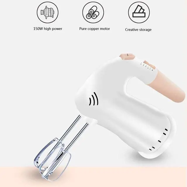 Alt view image 4 of 5 - 5 Speed Powerful Handheld MiPB9rrclude Beaters and Dough Hooks Dishwasher Safe Accessories for Kitchen Baking