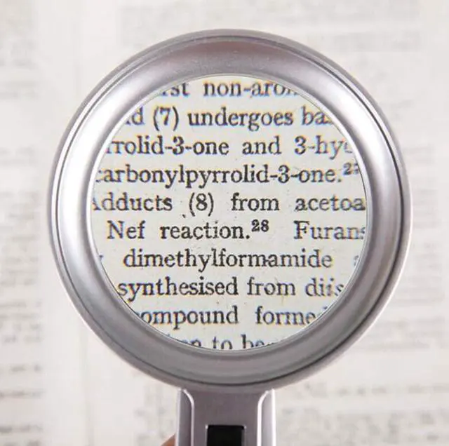 Alt view image 5 of 7 - Magnifying Glass Led Magnifier,10x Illuminated Magnifier Handheld with 6 Led Lights Reading Magnifying Glass Double Glass Lens for Seniors Read, Coins, Stamps, Map, Insp