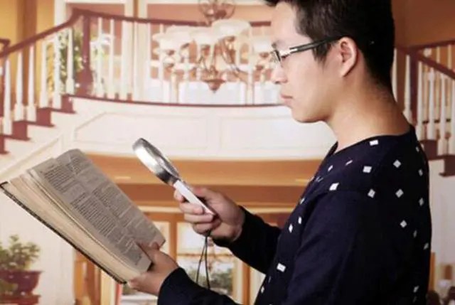 Alt view image 7 of 7 - Magnifying Glass Led Magnifier,10x Illuminated Magnifier Handheld with 6 Led Lights Reading Magnifying Glass Double Glass Lens for Seniors Read, Coins, Stamps, Map, Insp