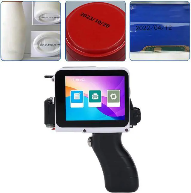 Alt view image 7 of 7 - Sanpyl Handheld Printer, Portable Handheld Printer with Touch Screen Type C Interface, Support Multi Languages Materials for Bag Carton Box Wood