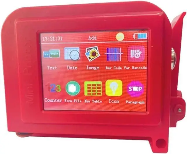 Alt view image 2 of 5 - Handheld Printer, Portable Mini Printer Wood Printer Logo Expiry Date 12.7mm Handheld Inkjet Printer,for Small Industrial