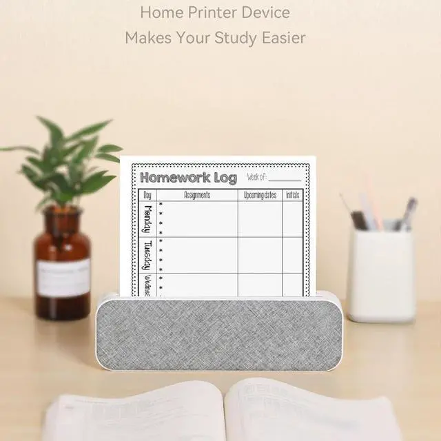 Alt view image 2 of 7 - Thermal Printer, Bluetooth Mobile Printer, Wireless Inkless Printer, Portable Receipt Printer, Mobile Printer for Office School Home