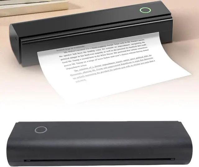 Alt view image 2 of 7 - Fafeicy Portable Inkless Printer, Wireless Thermal Printer with Bluetooth USB, Compact Travel Printer for Home Office Use