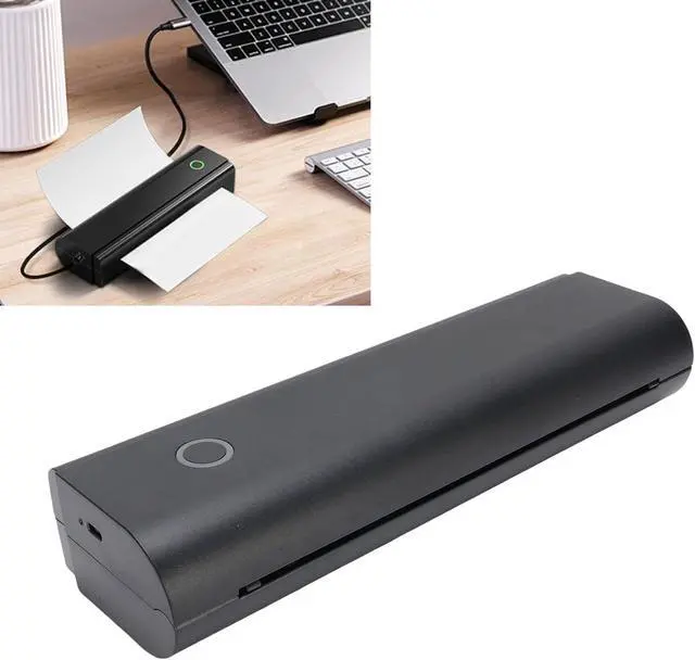 Alt view image 7 of 7 - Fafeicy Portable Inkless Printer, Wireless Thermal Printer with Bluetooth USB, Compact Travel Printer for Home Office Use