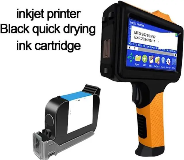 Alt view image 2 of 6 - Mini Inkjet Printer, Label Inkjet Printer, Date QR Code, Text Pattern, Intelligent Multi-Language Handheld Coding Machine,for Text Barcode Batch Number