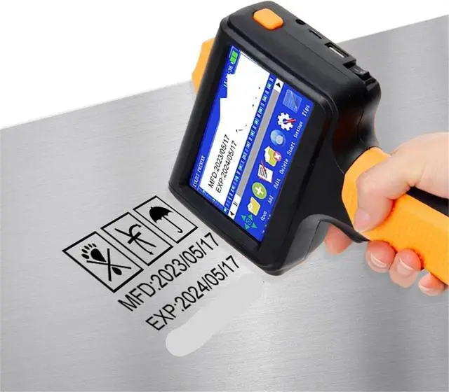 Alt view image 3 of 6 - Mini Inkjet Printer, Label Inkjet Printer, Date QR Code, Text Pattern, Intelligent Multi-Language Handheld Coding Machine,for Text Barcode Batch Number