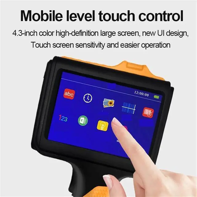 Alt view image 4 of 6 - Mini Inkjet Printer, Label Inkjet Printer, Date QR Code, Text Pattern, Intelligent Multi-Language Handheld Coding Machine,for Text Barcode Batch Number