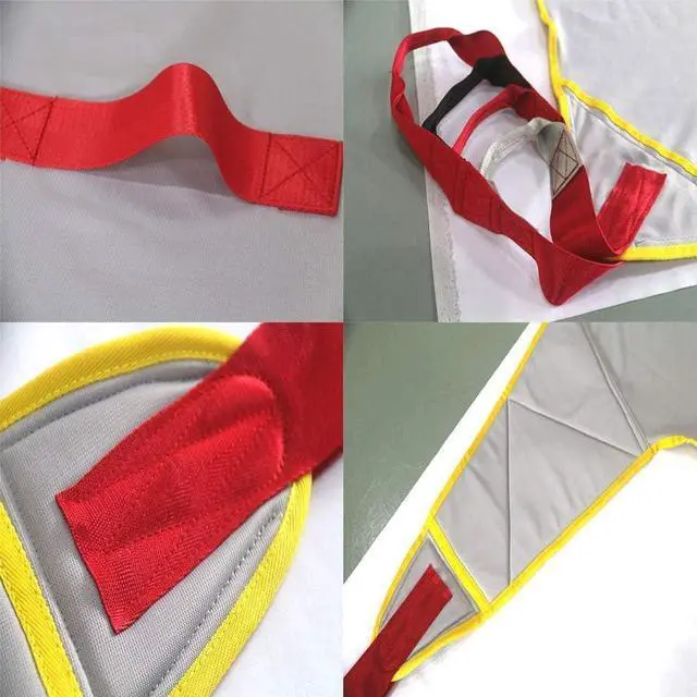 Alt view image 6 of 6 - Patient Transfer Lift Sling Board Belt ransport Belt with Opening for Chest of Drawers Commode Full Body Sling with Handles (Grey)