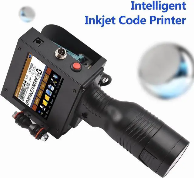 Alt view image 4 of 7 - to Handheld Printer Portable Inkjet Printer Inkjet Code Printer with 4.3 Inch LED Touchscreen Quick-Drying Ink