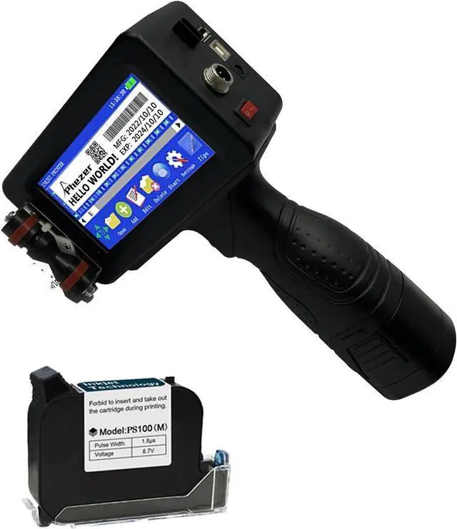 Main image of P16 12.7/25.4mm Portable Printer QR Bar Batch Code Date Number Logo Expiry Date 24 Languages Handheld Inkjet Printer(Only Printer-12.7mm)