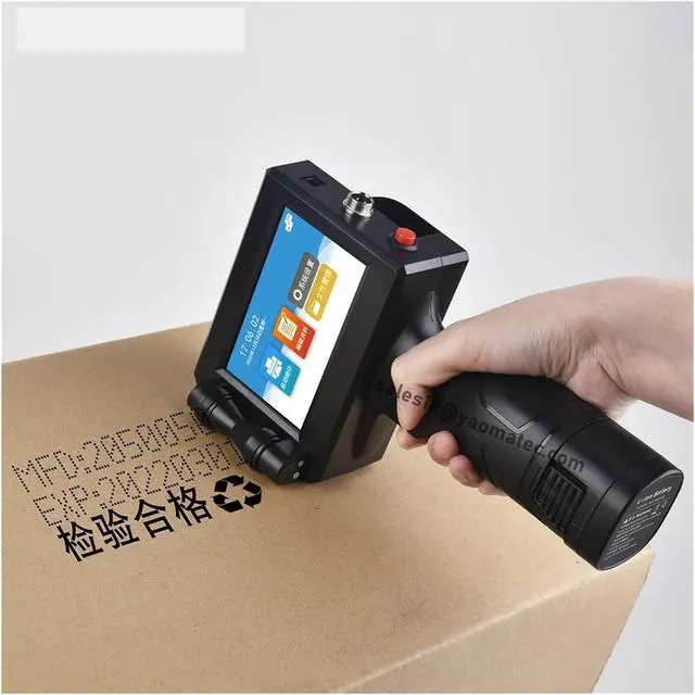 Alt view image 2 of 5 - Handheld Inkjet Printer 12.7mm 18 Languages Bar Batch Code Date Number Logo Expiry Date Portable Jet Inkjet Printer(1 Black Ink)