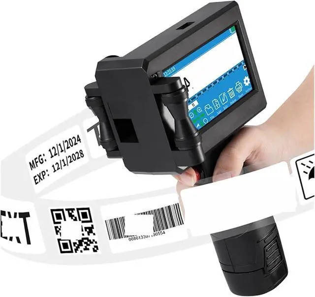 Alt view image 4 of 4 - 12.7MM Printing Gun Batch Coding Machine Logo Code Printer Expiry Date Portable Handheld Inkjet Printer Wide Printing Material