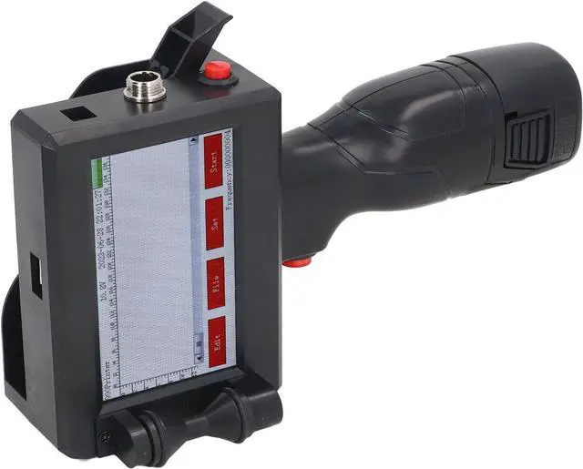 Alt view image 4 of 7 - Portable Intelligent Handheld Inkjet Printer with 4.3in HD Touch Screen - Ideal for Printing on Various Materials Like Paper, Plastic, Fabric, and Leather - Handy Tool for Events and DIY (US