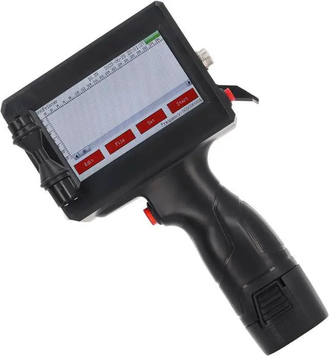 Alt view image 7 of 7 - Portable Intelligent Handheld Inkjet Printer with 4.3in HD Touch Screen - Ideal for Printing on Various Materials Like Paper, Plastic, Fabric, and Leather - Handy Tool for Events and DIY (US