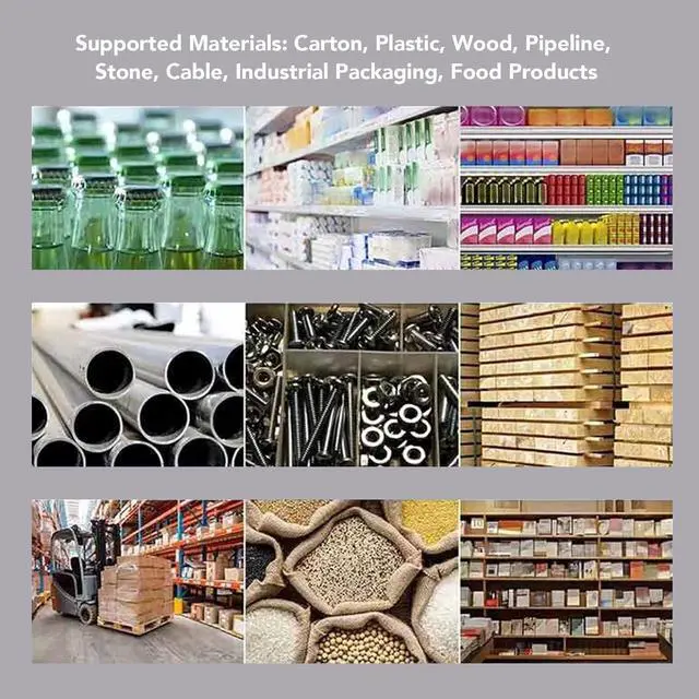 Alt view image 6 of 7 - ASHATA Handheld Inkjet Printer, Portable Inkjet Printer Mini Inkjet Printer with HD LED 4.3in Touch Screen for QR Code Barcode Text Number Date Printing