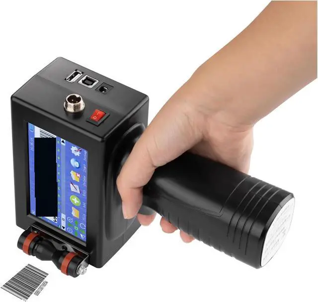 Alt view image 5 of 5 - 12.7mm Online Variable Bar Batch Code Date Number Logo Expiry Date Label Portable Hand Jet Handheld Thermal Inkjet Printer Wide Printing Material