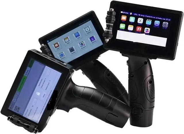 Alt view image 2 of 6 - Handheld Inkjet Printer 25.4mm Bar Batch Code Variable Date Number Expiry Date Label Portable Hand Jet Handheld Inkjet Printer Wide Coding Applications(1 Set Without Ink)