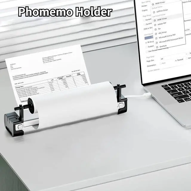 Alt view image 7 of 7 - Printer Holder | Inkless Mobile Printer Rack - Small Stand, Professional Holder for Home Travel Business Company Women Study Men