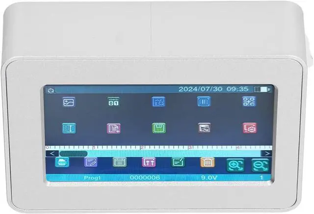 Alt view image 2 of 7 - Inkjet Coding Machine, HD Touch Screen 12.7mm Height 2-5mm Distance Automatic Inkjet Printer for Text Number Image (US Plug 100-240V)