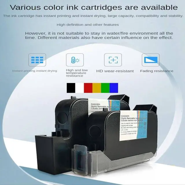 Alt view image 2 of 7 - Smart Handheld Inkjet Printer Small Automatic Printer Production Date Two-Dimensional Code Multifunctional Inkjet Printer,D-F