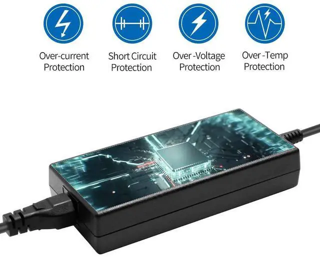 Alt view image 3 of 4 - HSXIRQA 130W DA130PE1-00 LA130PM121 Charger Compatible with Dell Inspiron 14 15 Gaming, G3 G5 G7, Precision M4400 3530 XPS L701X L502x D6000 WD15 Docking Station Power Cord