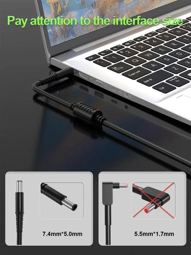 Alt view image 2 of 7 - PowerPortnerLink 180W 130W Power Adapter Compatible with Dell Dock WD15 WD19 WD19S WD19TB WD22TB4 SD25 WD25 D6000 TB15 TB16 K16A SD25TB4 Business Thunderbolt/Universal Docking Station