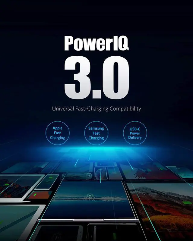 Alt view image 5 of 6 - USB C Charger, 40W 2-Port PIQ 3.0, PowerPort III Duo Type C Foldable Fast Charger, Power Delivery for iPhone 15/15 Plus/15 Pro/15 Pro Max/14, Galaxy, Pixel, iPad/iPad mini, and More