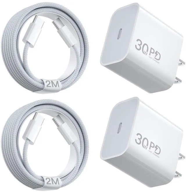 Main image of 30W iPhone 17 Air Fast Charger USB C, [ MFi Certified] i Phone Charger Block with 6.6ft Woven USB C Cable, USBC Wall Chargers Fast Charging for iPhone 16e/16 Plus/16 Pro Max/15/iPad Pro