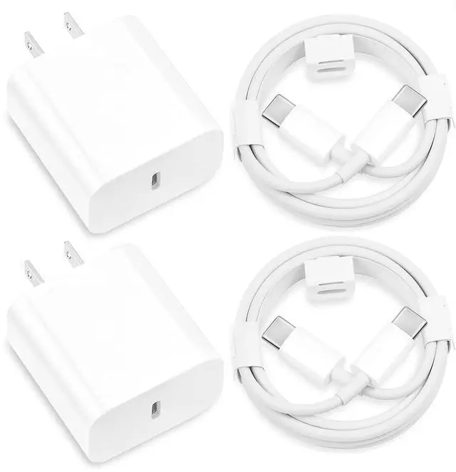 Main image of Pixel 8/7/6/5/4/3 Fast Charger, 2Pack 20W USB C Charging Block for Google Pixel 8/8 Pro/7/7 Pro/7a, 6a/6/Pro, 5/4/3/2/XL, Phone 15, Galaxy, Android Phones + 6FT USB C Cable Cord
