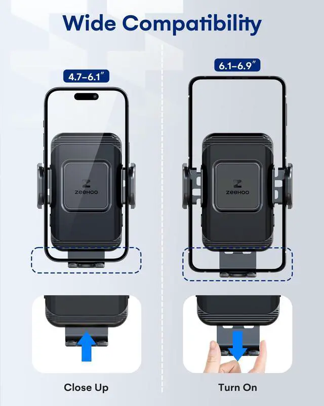 Alt view image 3 of 6 - ZeeHoo Wireless Car Charger,15 W Fast Charging Auto-Clamping Car Mount,Windshield Dash Air Vent Phone Holder for iPhone 14 13 12 Mini 11 Pro Max XS XR 8,Samsung S22 S21 S20 Note 20 10 9 8
