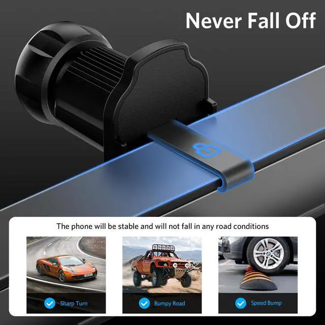 Alt view image 3 of 7 - Wireless Car Charger, BESTEK 15W Fast Charging Auto Clamping Car Phone Holder with QC3.0 Car Charger, Air Vent Car Phone Mount Compatible with iPhone 15/14/13/12/X/8 Series, Samsung, LG,Google