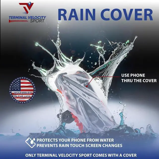 Alt view image 3 of 7 - Motorcycle Phone Mount with USB Charger (3.257") Waterproof Cell Phone Holder for Motorcycle, ATV, Snowmobile 12V Dual USB-C Fast Charging Includes Mirror Mount & Rain Cover