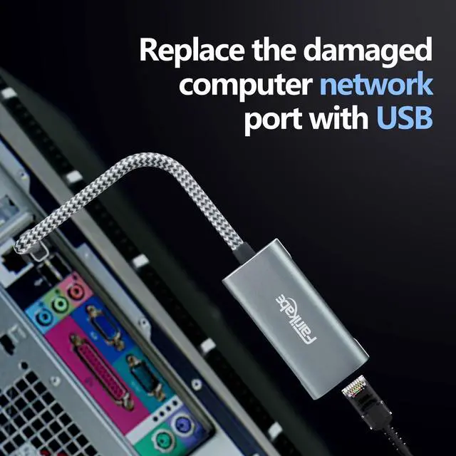 Alt view image 4 of 7 - 2.5G USB to Ethernet Adapter - USB 3.0 to RJ45 Gigabit LAN Adapter for Xbox 360, Laptop, Computer, Mac, Chromebook, Microsoft Surface