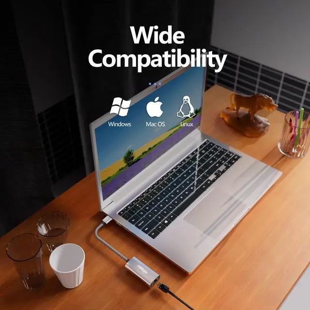 Alt view image 6 of 7 - 2.5G USB to Ethernet Adapter - USB 3.0 to RJ45 Gigabit LAN Adapter for Xbox 360, Laptop, Computer, Mac, Chromebook, Microsoft Surface