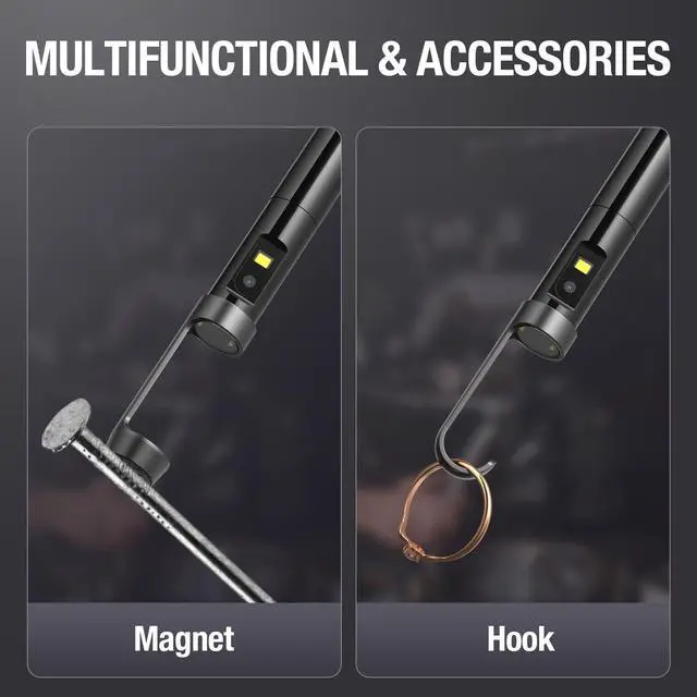 Alt view image 7 of 7 - Dual Lens Endoscope with Light, Teslong USB-C Inspection Camera with 8+1 LED Lights, Flexible Waterproof Fiber Optic Snake Scope Compatible with iPhone 15, Android(16.5FT)