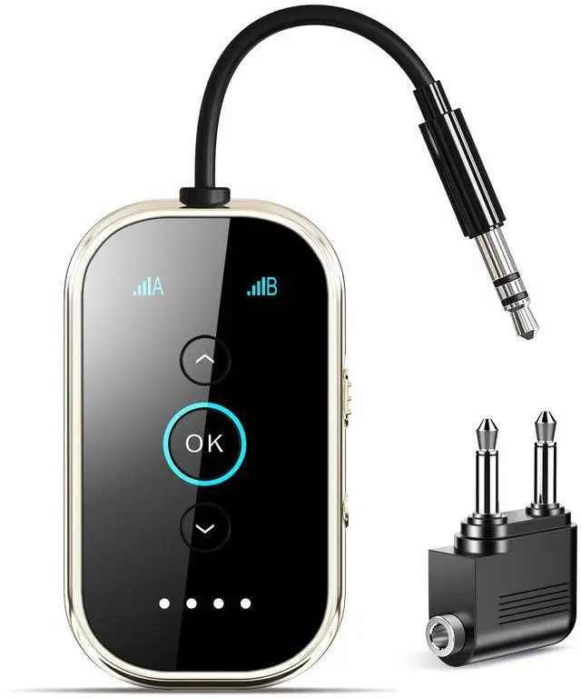 Main image of Ultra Xmagpot Bluetooth 5.4 Transmitter Receiver - CNC Aluminum & Ceramic Glass | Dual Link for 2 AirPods/Headphones | aptX Adaptive/HD Audio | Wireless Transmitter for Airplane/TV/Car/Gym