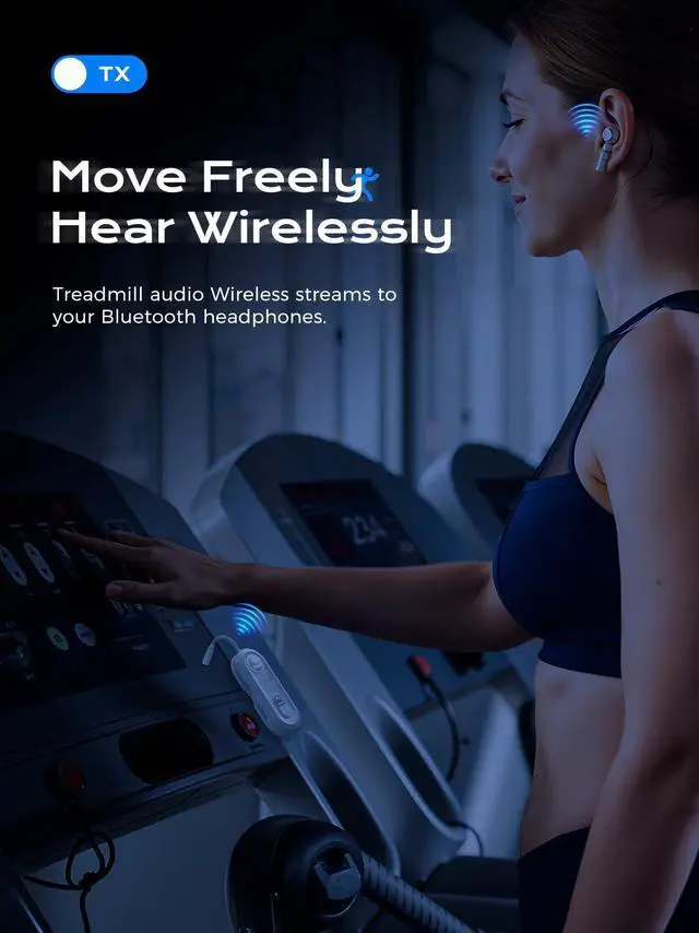 Alt view image 5 of 7 - Upgraded Bluetooth 5.4 Transmitter Receiver, Airplane Bluetooth Adapter with Qualcomm aptX Adaptive, Supports 2 AirPods/Headphones, Wireless Audio Transmitter for TV, Travel, Car & Gym, Cable Storage