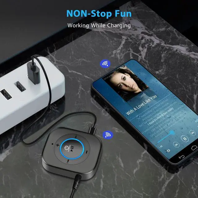 Alt view image 7 of 7 - iDIGMALL Bluetooth 5.4 Receiver for Speaker, Wireless HiFi Music Adapter w/Built-in Mic for Hands-Free Calls for Car Home Stereo Wired Headphones with 3.5mm RCA Aux Jack, 20 Hrs Playtime, Multi-Point