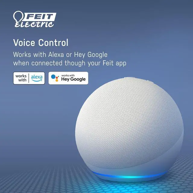 Alt view image 7 of 7 - Feit Electric Indoor Smart WiFi Plug Works with Alexa and Google Home, No hub Required, 2.4 Ghz Network Only, Remote Control from Anywhere 15 Amp Smart Outlet Plug, Indoor, White with Night Light