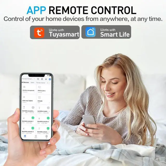 Alt view image 2 of 7 - KimPump WiFi Smart Plugs, App Controlled Plug Compatible with Alexa and Google Home, Wireless Outlet Plug with Timer & Schedule, 2.4GHz Wi-Fi Only Smart Socket Outlet FCC Listed for Home