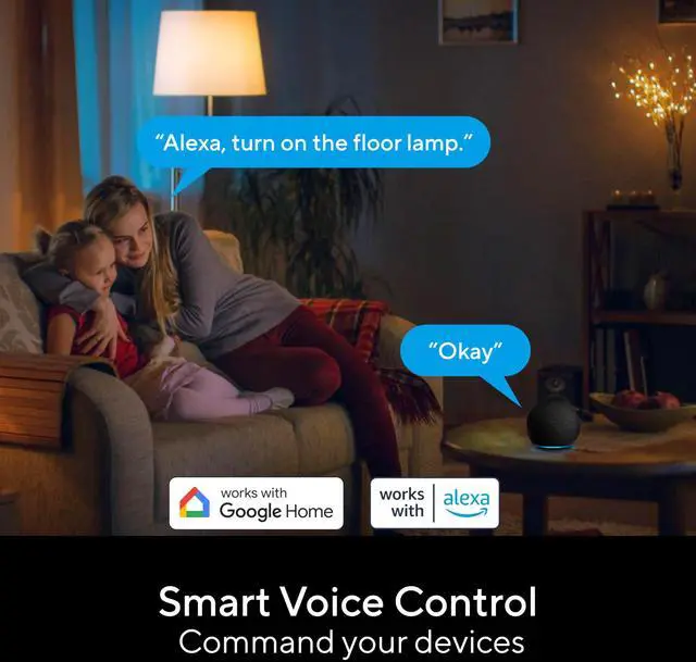 Alt view image 4 of 7 - UTEC Smart Plug, Wi-Fi Mesh Outlet, 15A Ultra Efficient Smart Plug Compatible with Alexa, Google Home & IFTTT, No Hub Required, 2.4GHz Wi-Fi Only, Remote Control, ETL Certified